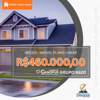 IM0315 – IMÓVEL PLANO LINEAR – R$ 460.000,00